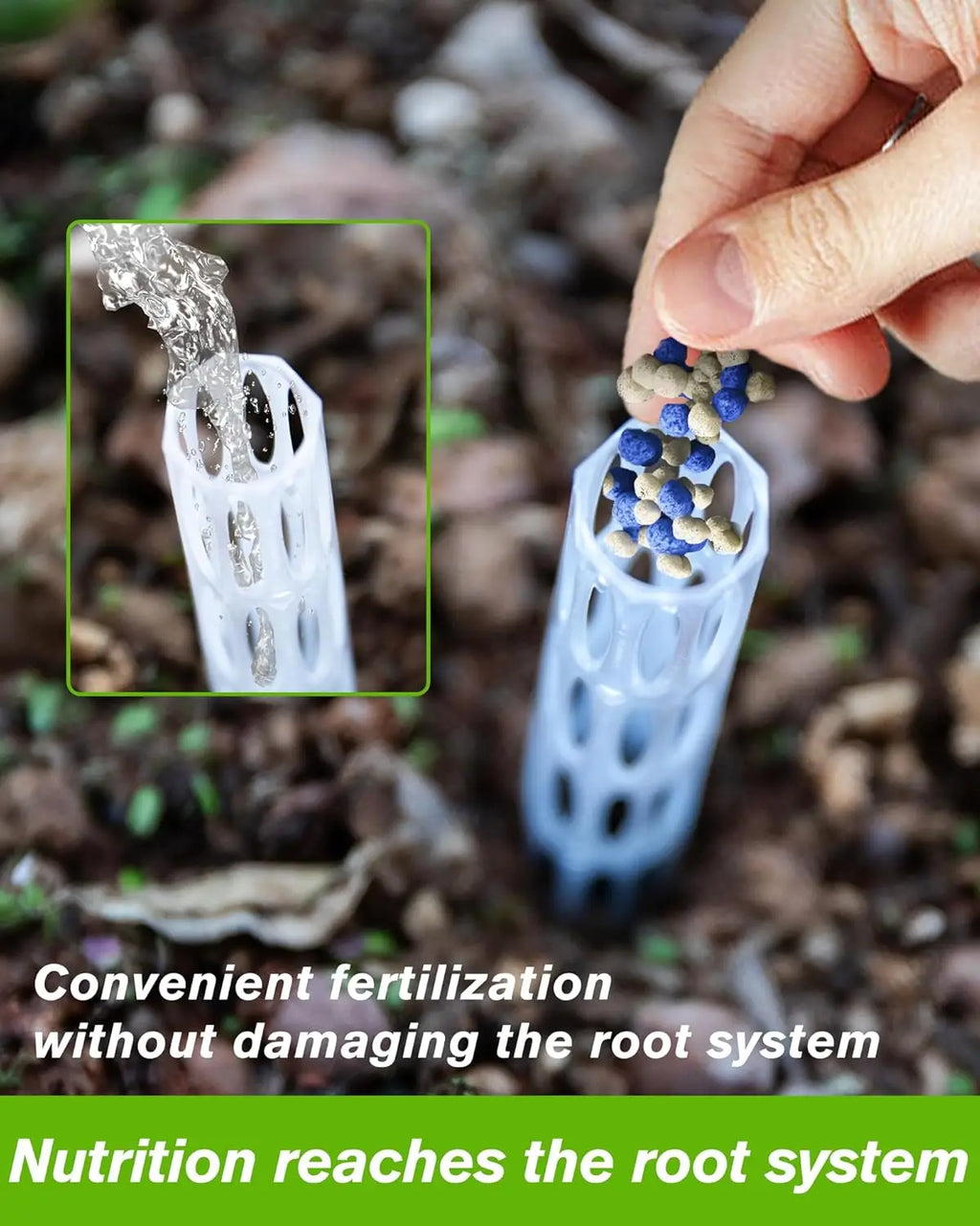 Plant Aeration Tubes for Pots - Root Rot Prevention,Prevent Overwatering for Healthy Roots. Plant Accessories, Suitable for Pots Qme