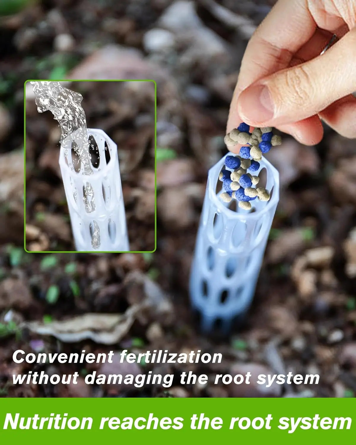Plant Aeration Tubes for Pots - Root Rot Prevention,Prevent Overwatering for Healthy Roots. Plant Accessories, Suitable for Pots Qme