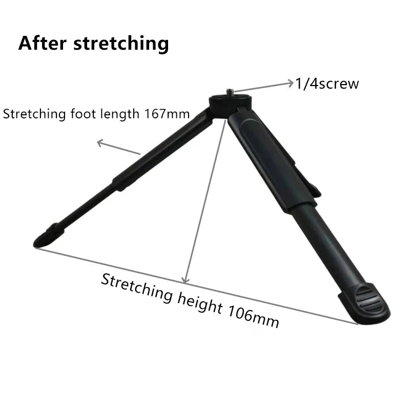 Universal Photography ABS Tripod 1 4 Screw Mount Foldable Extendable Qme Default Title