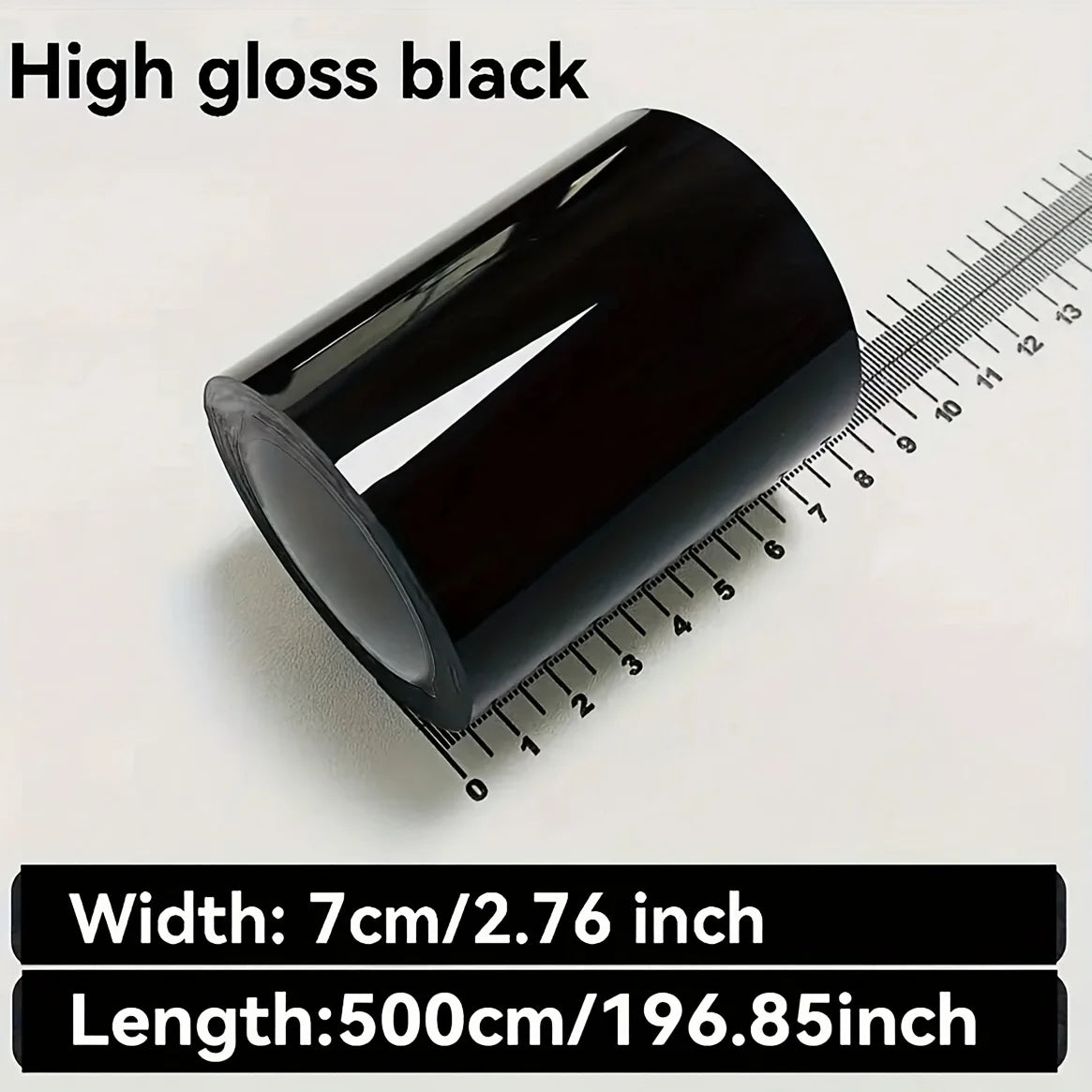 Car Door Edge Protective Film Glossy Surface, Packaging Tape, with Self-Adhesive Universal, Car Window Decorative Film Tape Qme