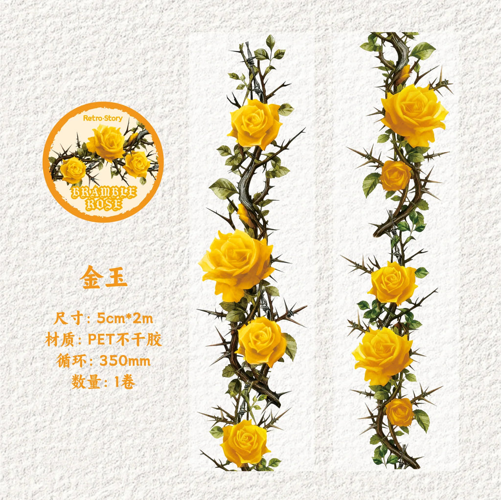 TIANZI 2m/Roll Gothic Rose Theme Die cut Tape Journal Planner Japanese Adhesive DIY Sticker Diary Scrapbooking Masking Tapes Qme B2 1 Roll