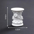 Roman Pillar Greek Column Statue Pedestal Candlestick Stand Figurine Sculpture Indoor Home Dinning Room Garden Scenery Decor Qme A3