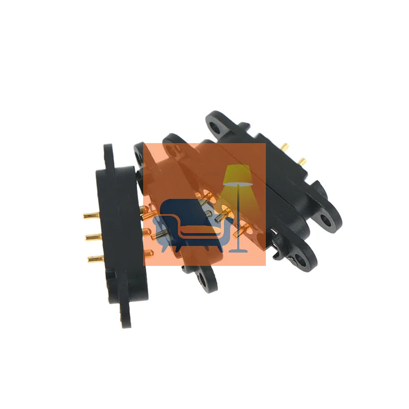 DC 12V 3A Waterproof Magnetic Pin Connector 3P 4P Pin Male Female Spring Loaded DC Power Socket Qme