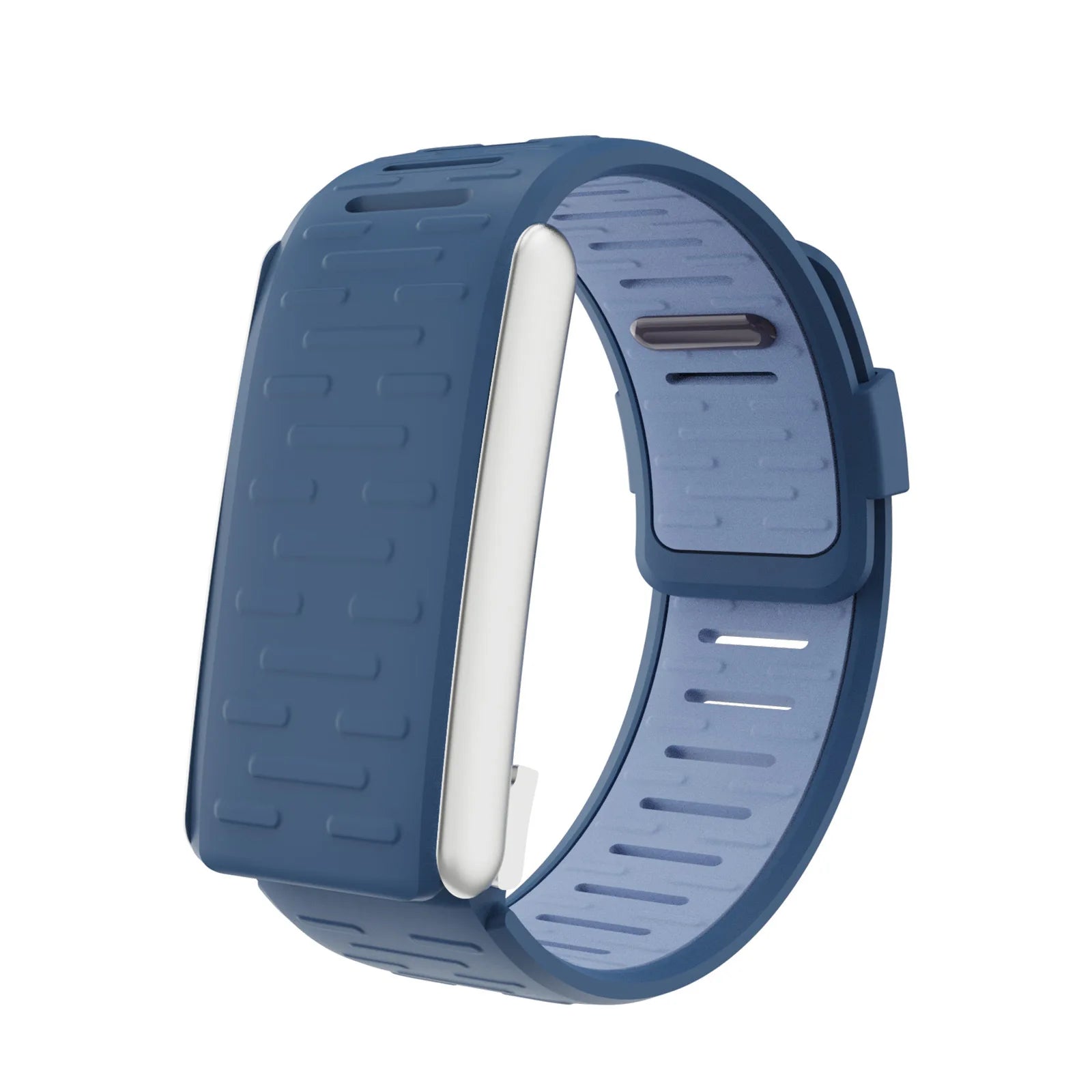 Silicone Sport Bands for Whoop5.0MG Strap Brecelet Adjustable Watch Strap Replacement Correa Breathable Straps for Whoop5.0 Band Qme Blue-5.0