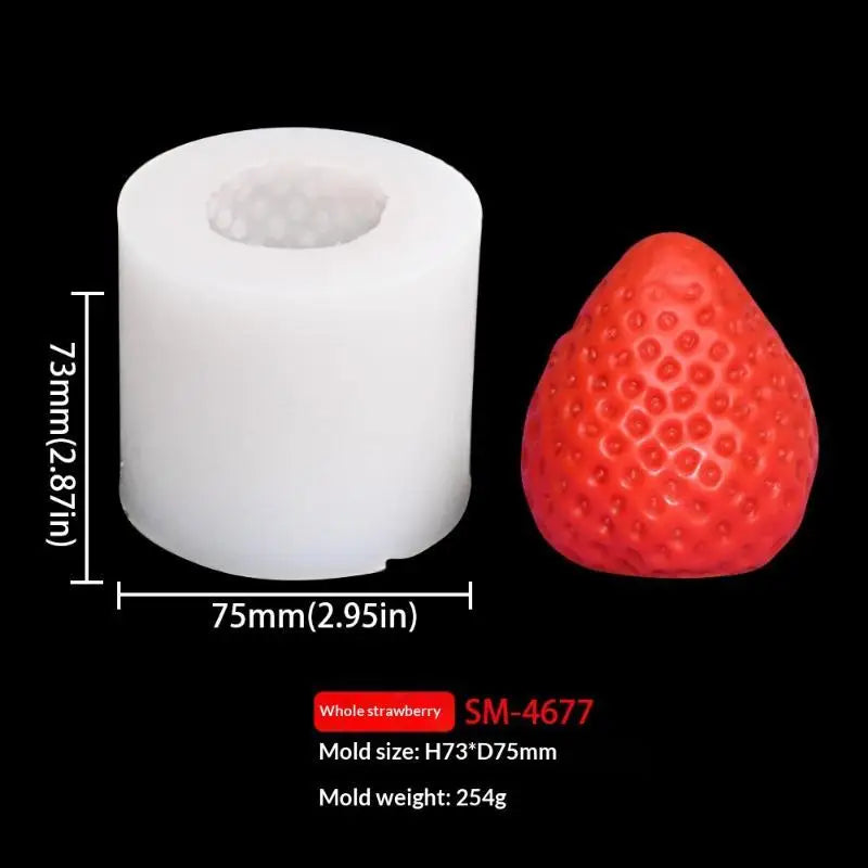 3D Fruit Shaped Silicone Molds With Food Grade Material And Easy Demold Perfect For Candle Making Soap Making Baking DIY Crafts Qme K