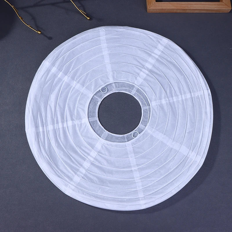 Flying Saucer Shape Paper Lamp Wedding Wall Sconces Chinese Ball Qme