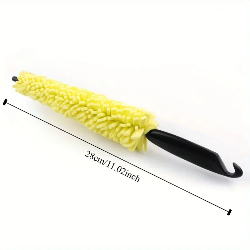 5pcs Effortlessly Clean Your Car Wheels with this Tire Rim Cleaning Tool! Qme