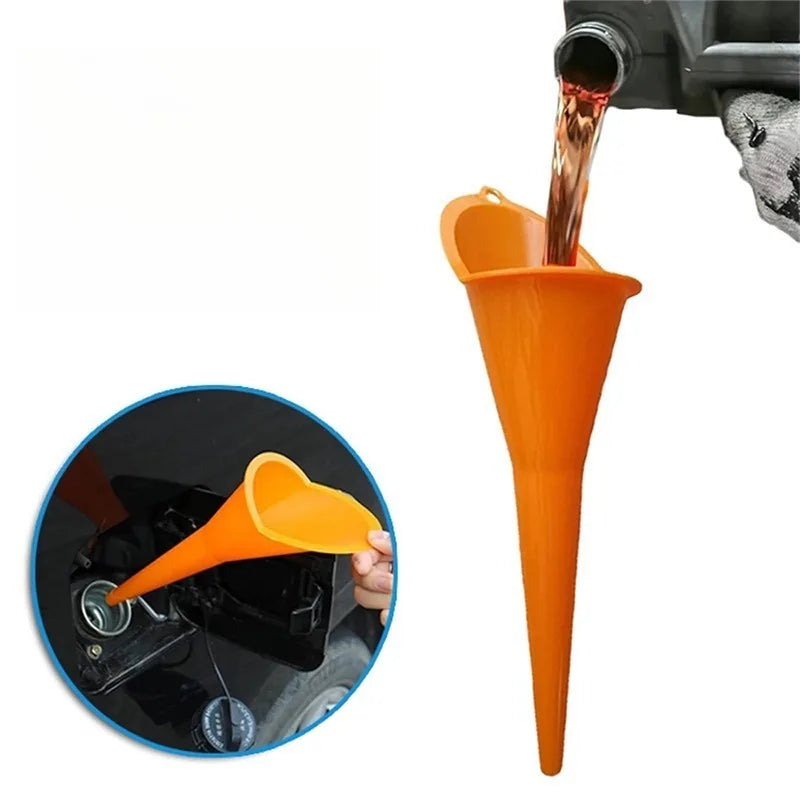 Refueling Funnel Hand Support Long Mouth Add Oil Fuel Treasure Qme
