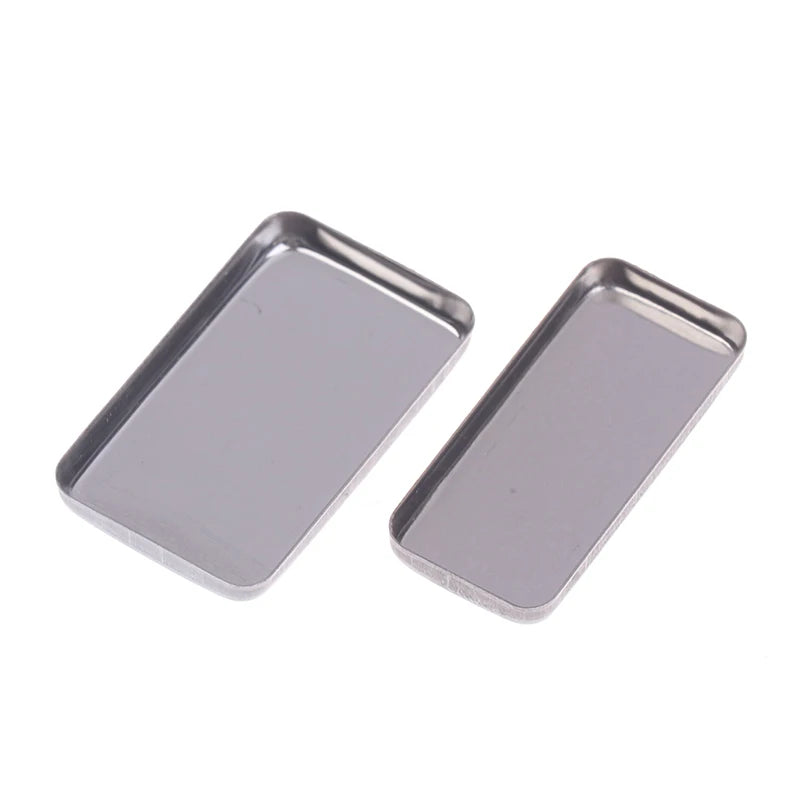 5 Empty Eyeshadow Tin Pans Makeup Palettes Square Palette Iron Cases Qme