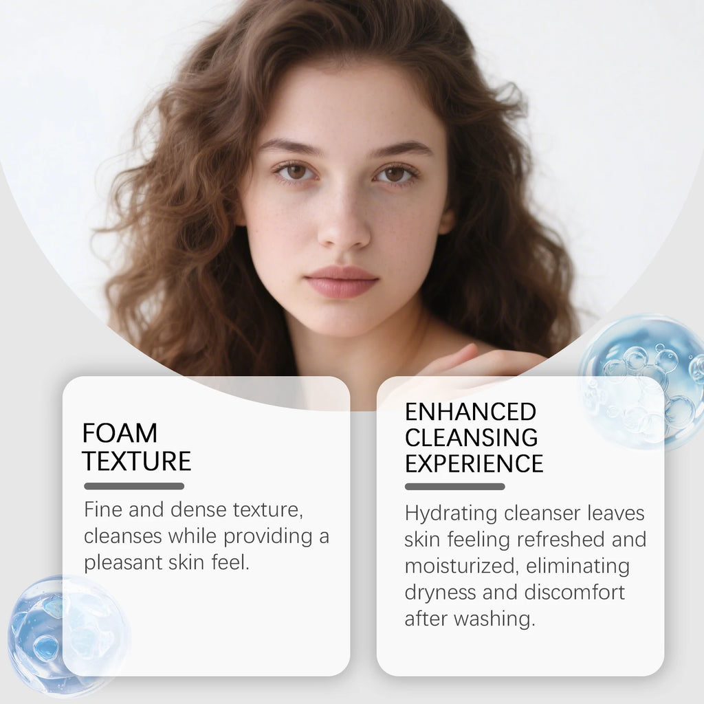 Turmeric & Kojic Acid Foaming Face Wash Brightening Oil Control Gentle Cleaning Face Daily Cleanser for Pore Care All Skin Types Qme