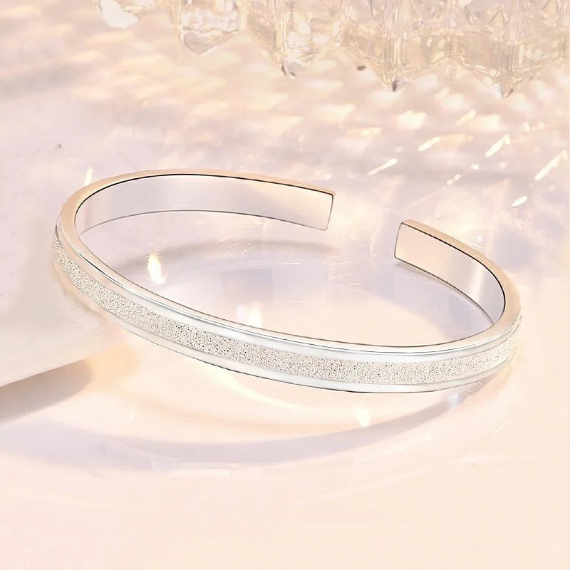 Original designer 925 sterling silver bracelets Bangle for women jewelry fashion party wedding Holiday gifts Qme