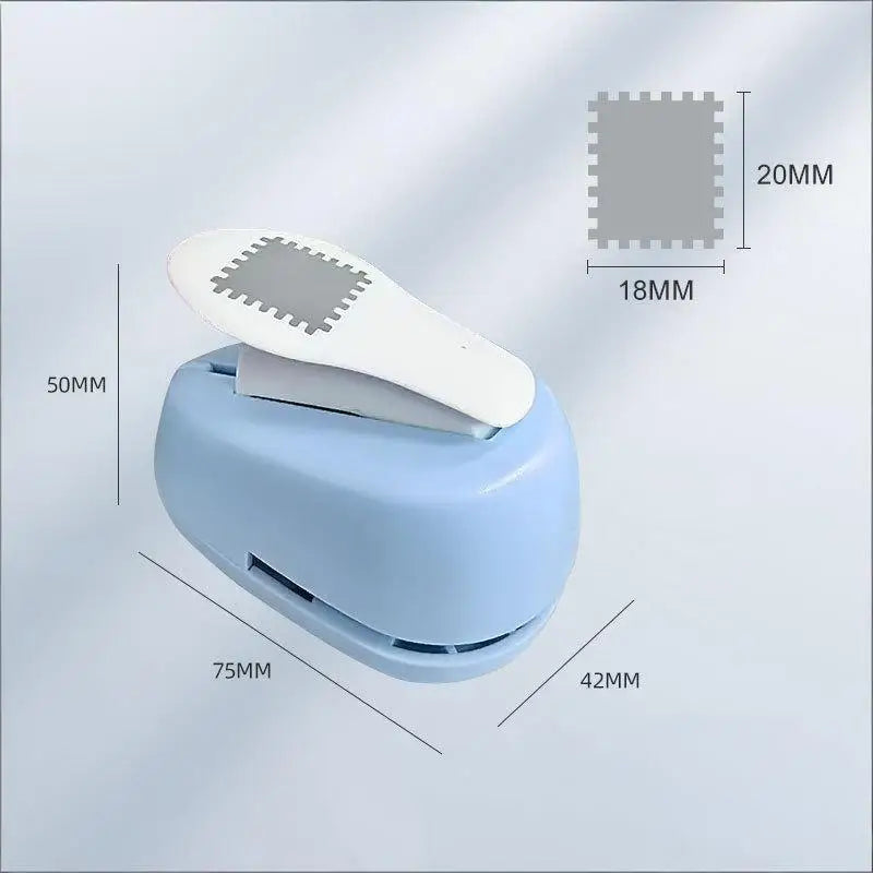 Stamp Border DIY Punch Shape Craft Puncher Embossing Machine Easy Qme Blue