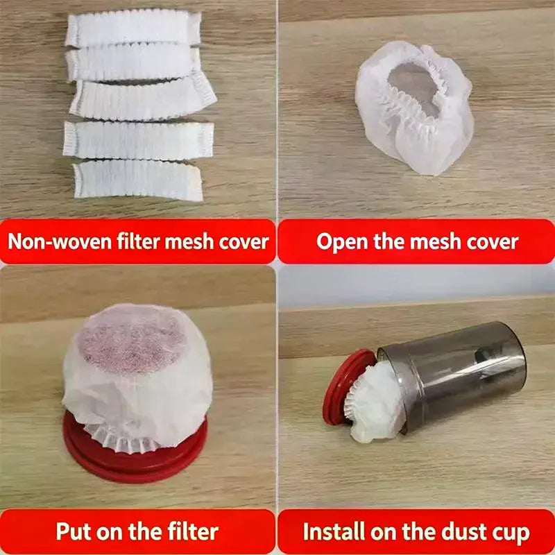 50/100pcs Disposable Filters Made From Premium Universal Non-Woven Fabric For Vertical Vacuum Cleaners Filter Cover Accessories Qme