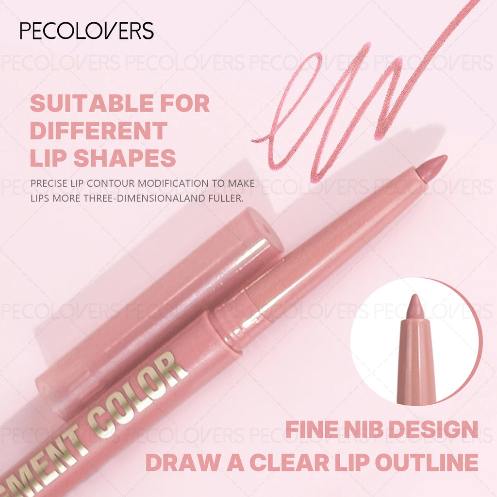 Velvet Matte Lipliner Pen, High Color Rendering Non-sticky Cup, Elegance Makeup Look, Lip Gloss & Lipstick Pen, Lip Makeup Qme