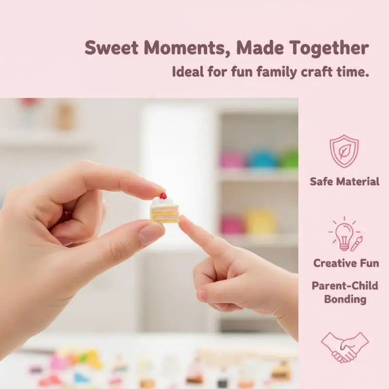 10Pcs Resin Mini Cake Kawaii Fake Food Miniature Embellishments For Craft Cell Phone Cover Decor Accessories Qme