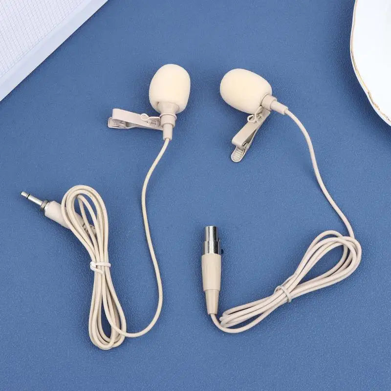 Portable Beige Lapel Clip Mic 80-20KHZ ZL-F1720 Clip-on Microphone Qme