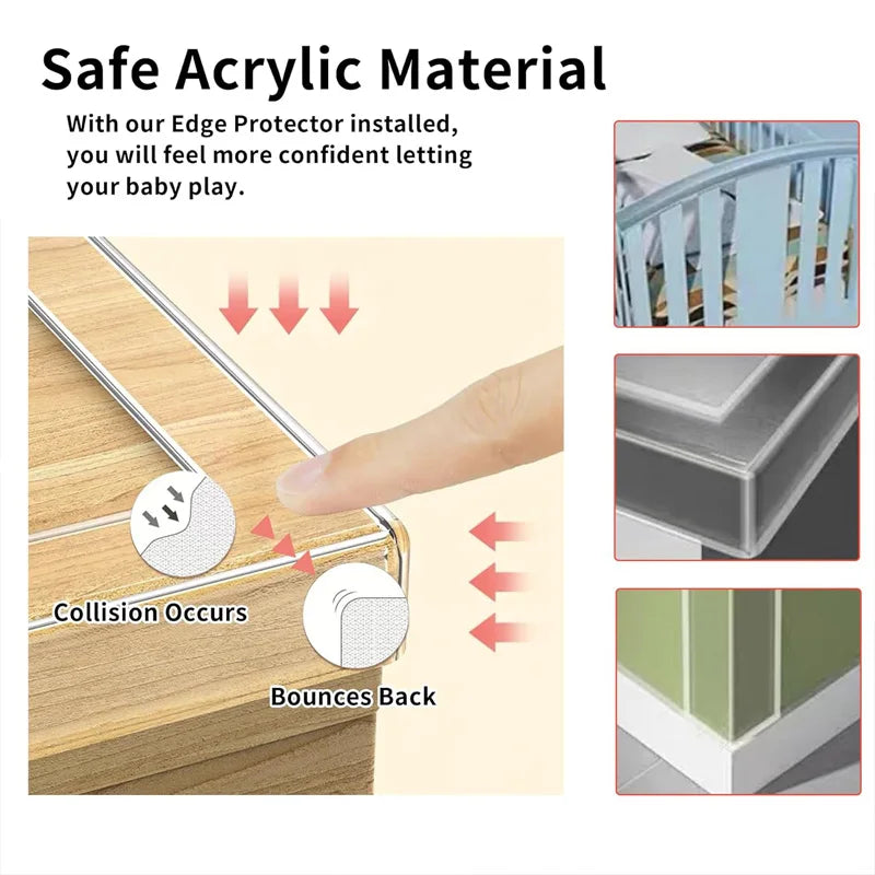 Transparent Nano Soft Single-Sided Tape, Strong, Residue-Free, Thickened, Anti-Collision for Doors and Windows, Windproof, Moist Qme