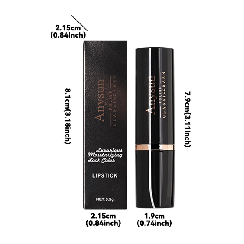 Waterproof Shiny Lipstick Long-lasting Retention Multiple Colors Qme