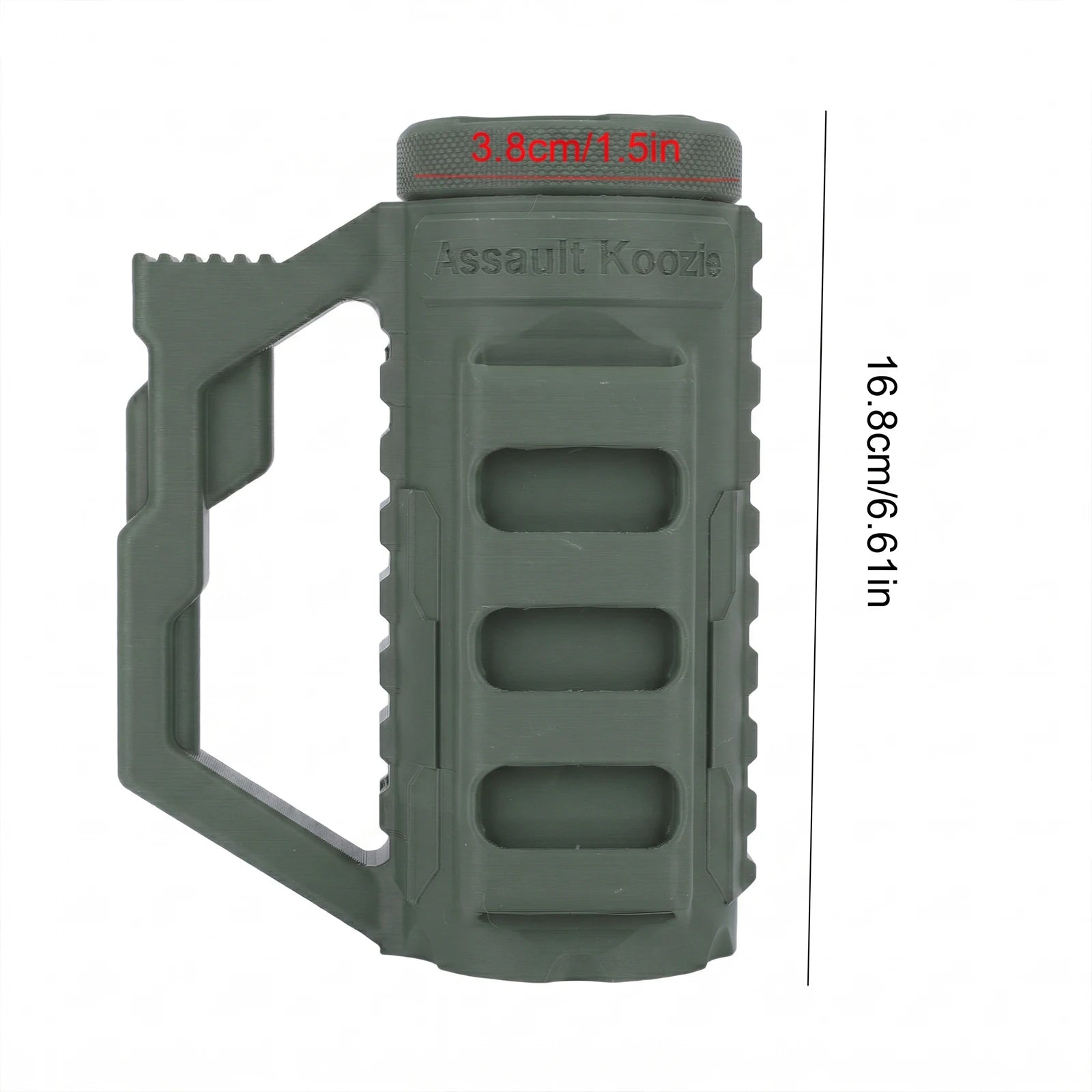 Non-Slip Handle Drink Holder for Soda Beer Water Bottle Dual Tactical Loading Can Rack for Sports Events Parties & Outdoor Use Qme for 12oz Bottle B