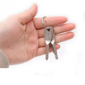 Portable Phillips Slotted Screwdriver Key Ring Keychain Mini Pocket Qme Silver