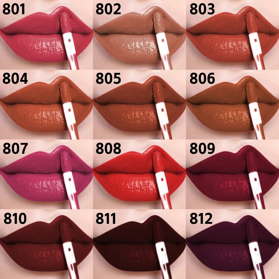 12 Moisturizing Sexy Lip Gloss Lasting Plump Glow Oil Tinted Matte Qme