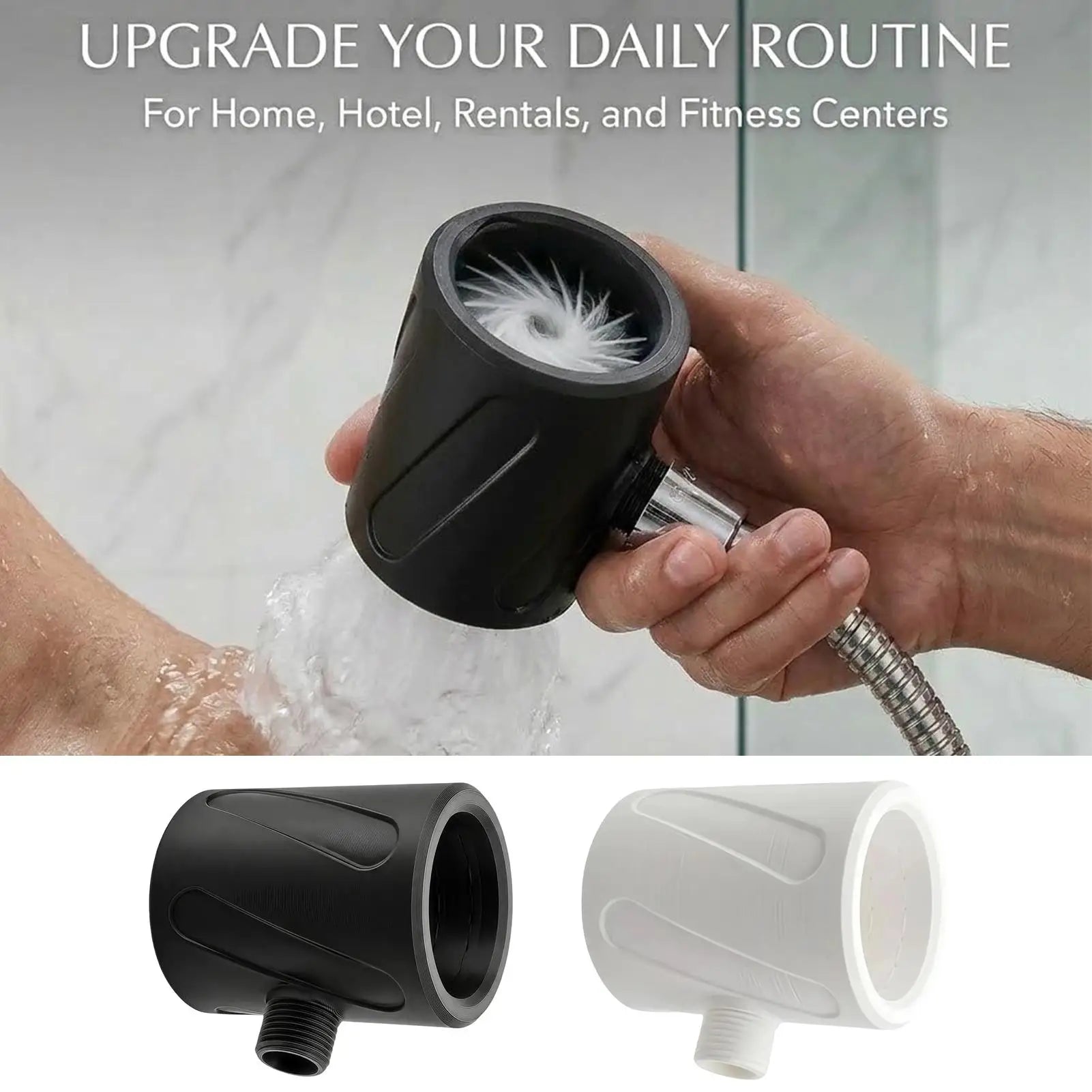 Men's Bathroom Shower Head High Pressure Wide Coverage Coarse Hole Handheld Bathroom Shower Head for Home Apartment Adults Qme