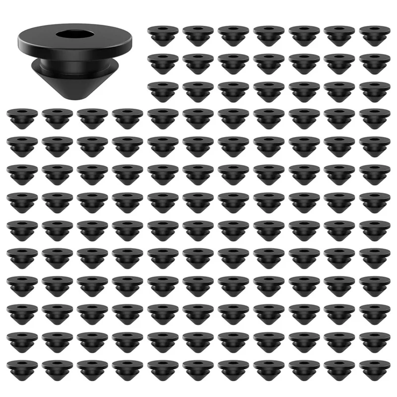 A02F-200PCS Cable Railing Rubber Grommets For 1/8Inch 5/32Inch 3/16Inch Cable For Metal Cable Railing Posts,Cable Railing Kit Qme