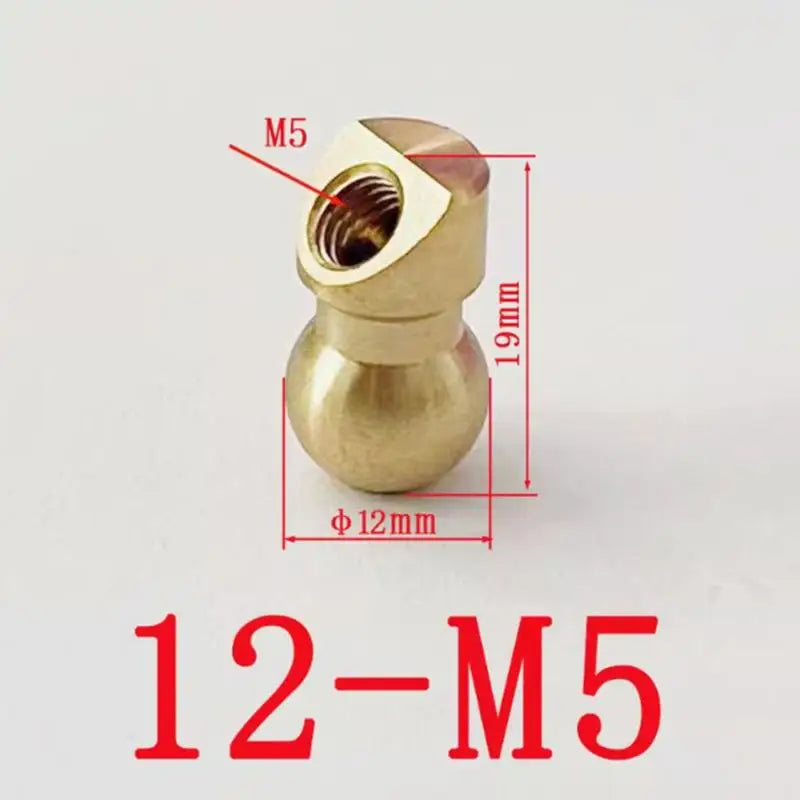 1Pc CNC Machine Tool Oblique Spray Brass Ball Coolant Nozzle Tool Holder Ball Joint Nozzle Accessories. Qme 1pc 12MM to M5