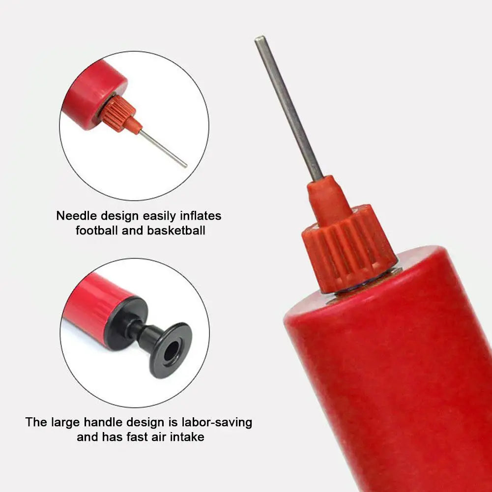 Portable Sports Ball Pump Mini Hand Air Pump Inflator Outdoor Sport Football Soccer Basketball Ball Inflating Portable Pump Tool Qme