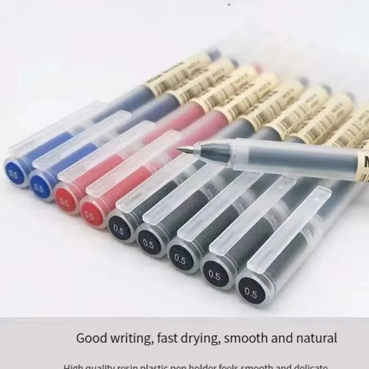 3-6Pcs Kawaii Gel Pen Black/Red/Blue 0.5mm Ink MUJIs Gel Pen Office School Ballpoint Pen Writing Stationery Qme