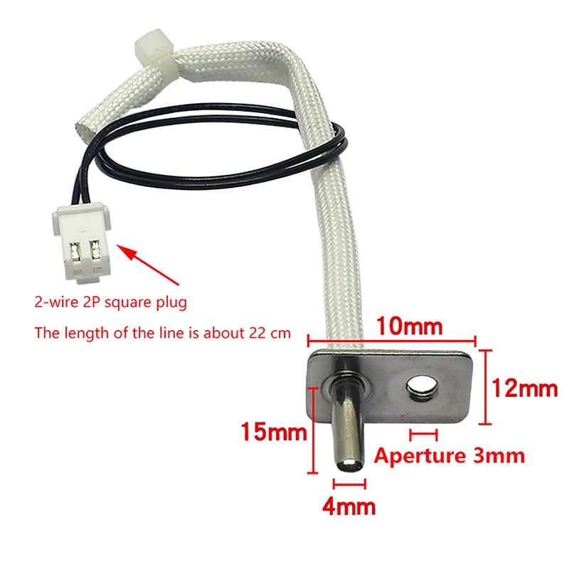 1PC 200K NTC Temperature Sensor Probe Thermostat Air Fryer Replacement Parts. Qme Default Title
