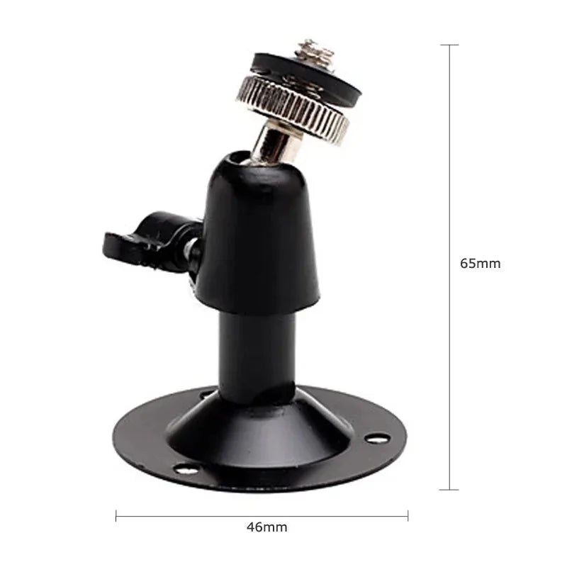 4pcs Wall Mount Bracket Metal Holder Secure Rotary CCTV Camera Stand for Security Surveillance Camera Installation Qme