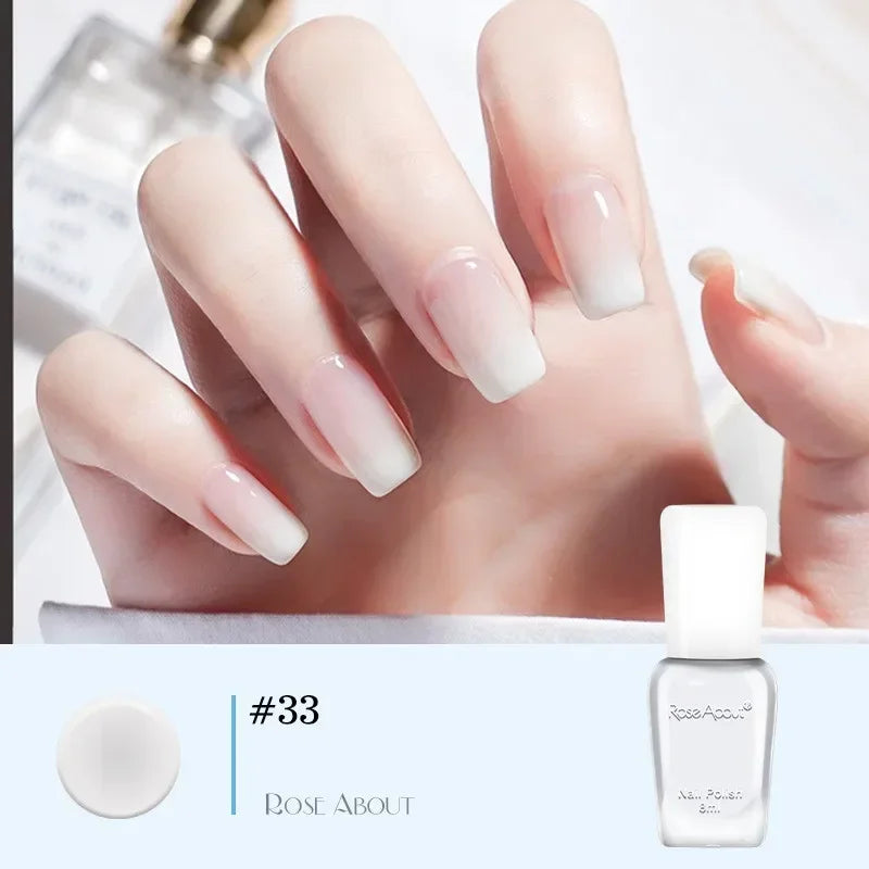 40 Colors Nail Gel No Bake Water-based Nail Polish Glitter Sequins Long-lasting Tearable Healthy Tearable Quick-drying Qme 33