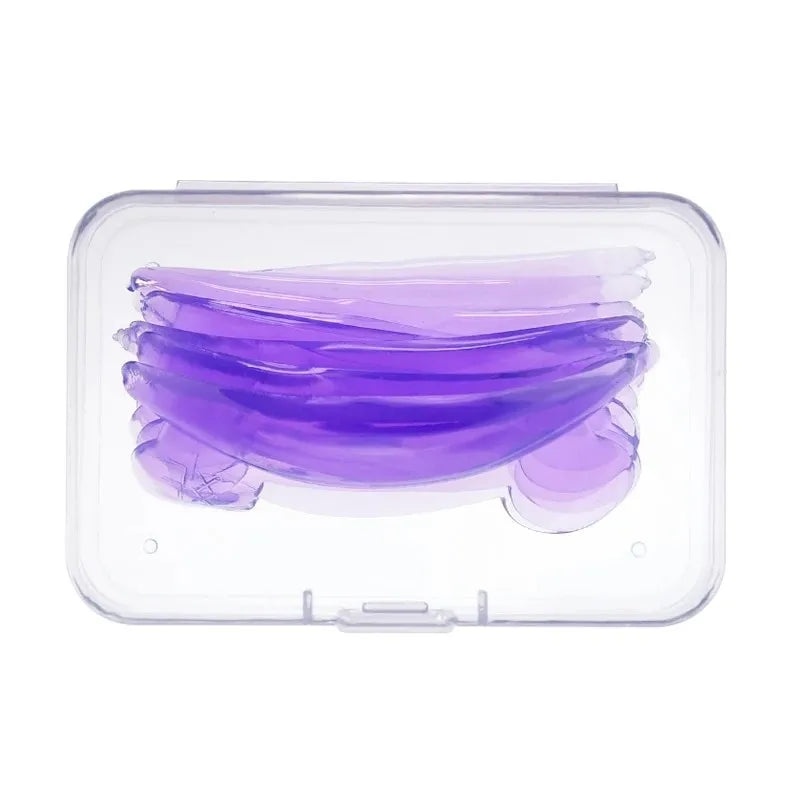 4Pairs Eyelash Lifting Silicone Lamination Pad Reusable Perm Rods 3D Qme Purple CN
