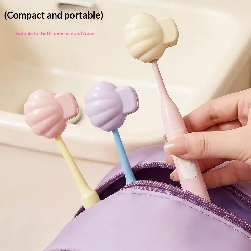 Toothbrush Head Protector Portable Clip Cap Shielding Against Dust Qme