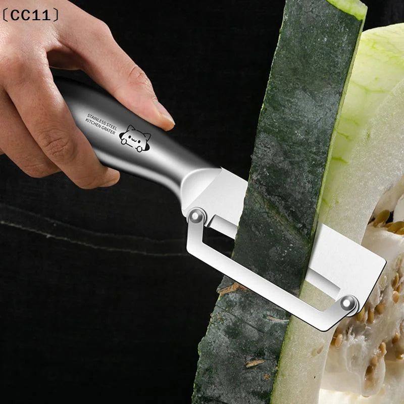 Stainless Steel Skin Peeler 2-in-1 Melon Planer Pineapple Peeling Qme