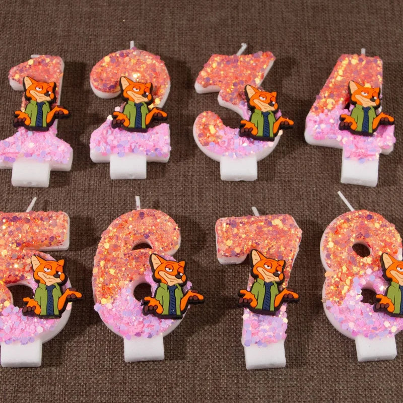Nick's Birthday Candles Number 0-9 Cake Decorations Candle Student's Qme