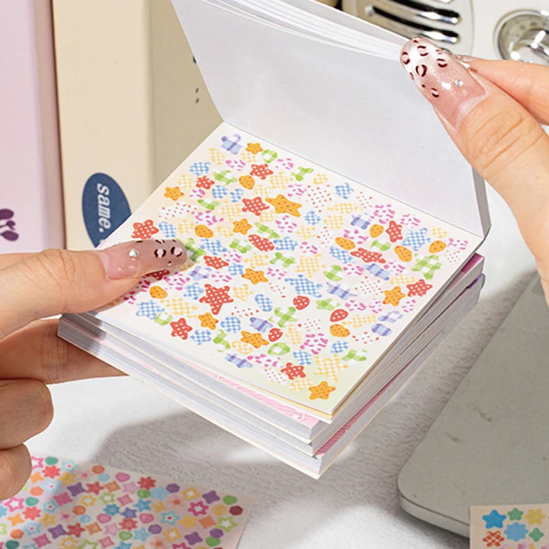 Sticker Book 24sheets/bag Pentagram Mini Die-Cut Stickers Scrapbooking Stationery DIY & Handbook Phone Case Notebook Decoration Qme
