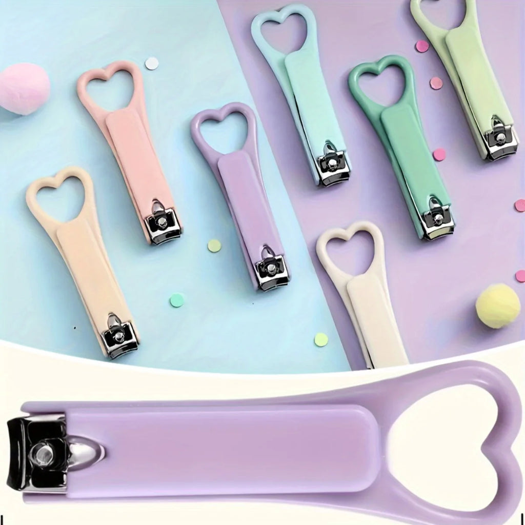 Rainbow Series Portable Nail Clippers Women Men-stainless Steel Qme