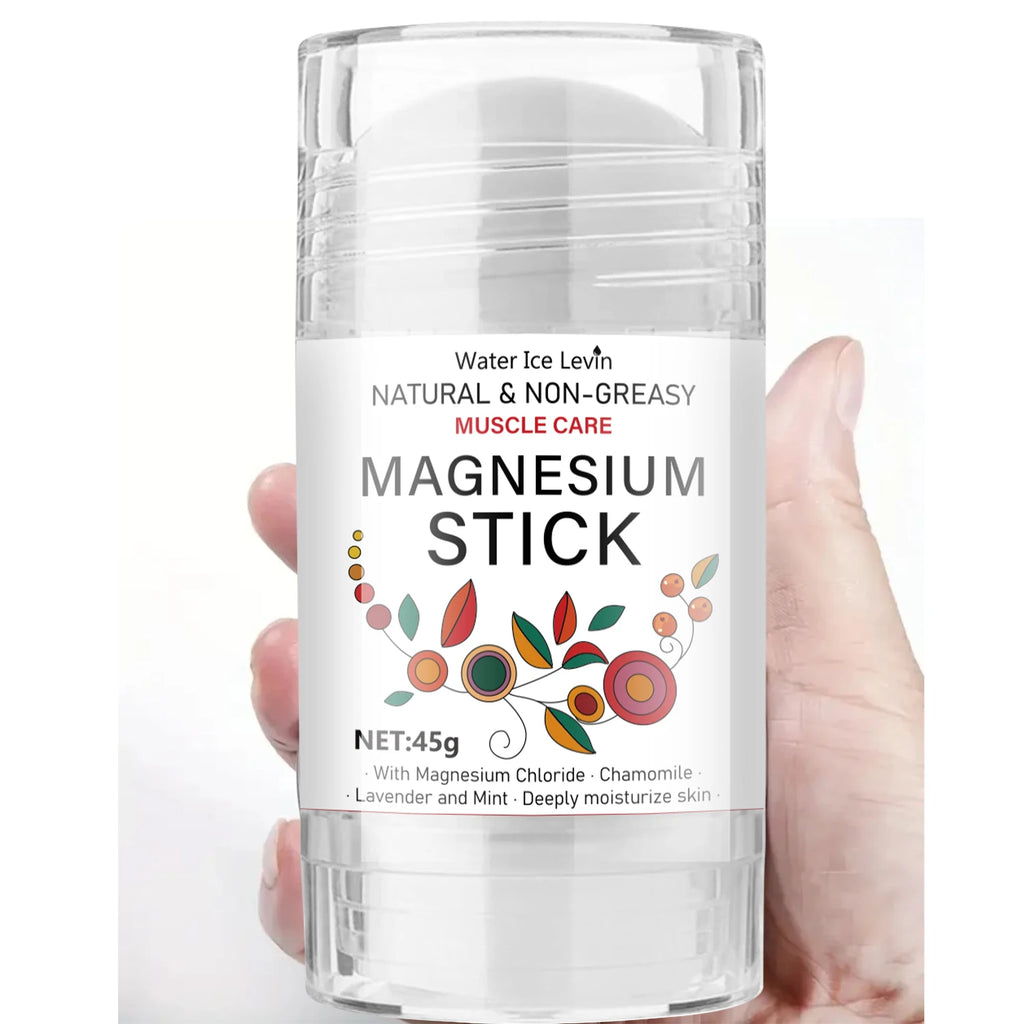 Natural & Non-Greasy Magnesium Stick for Muscle Care - Nourishing, Moisturizing & Protective Mineral Formula. Qme