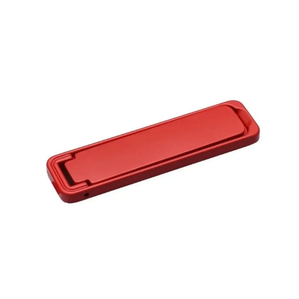 Ultra Thin Invisible Metal Folding Phone Holder Mini Back Sticker Portable Alloy Bracket Universal Desktop Mobile Phones Stand Qme Red