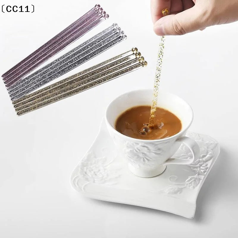Transparent Cocktail Drink Bar Muddler Round Head Plastic Stirring Qme