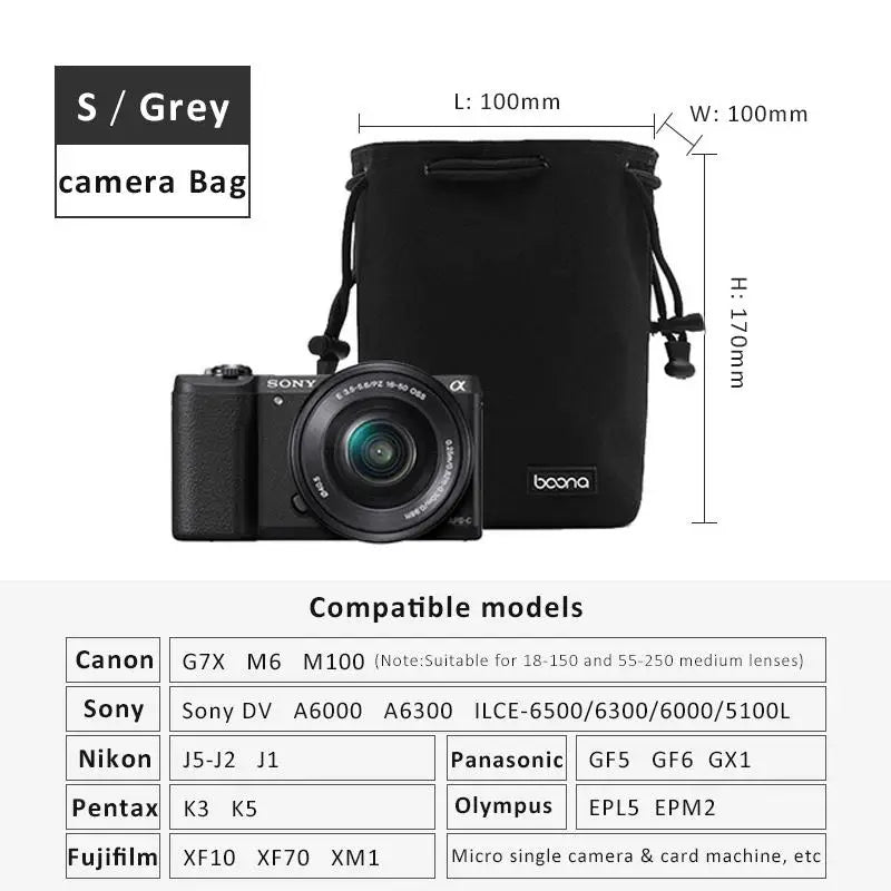 Camera Lens Bag Waterproof Organizer Photographers Travel Hiking Qme A8