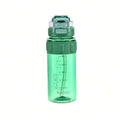 Dual-drink High-value Portable Plastic Water Bottle Summer Outdoor Qme green >1L