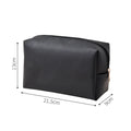 A 1pcs PU Leather Portable Toiletry Bags Waterproof Travel Make Up Bags for Women Small Medium Large Cosmetic Organizer Bags Qme Black Large