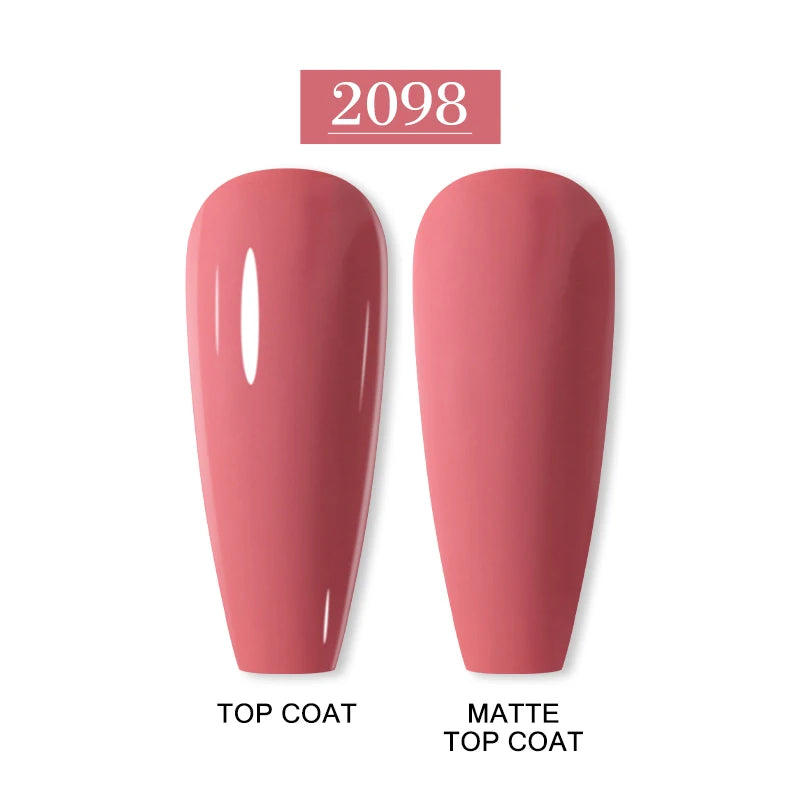 Arte Clavo Nail Art Designs Matte Coat Gel Polish Winter Pink Semi