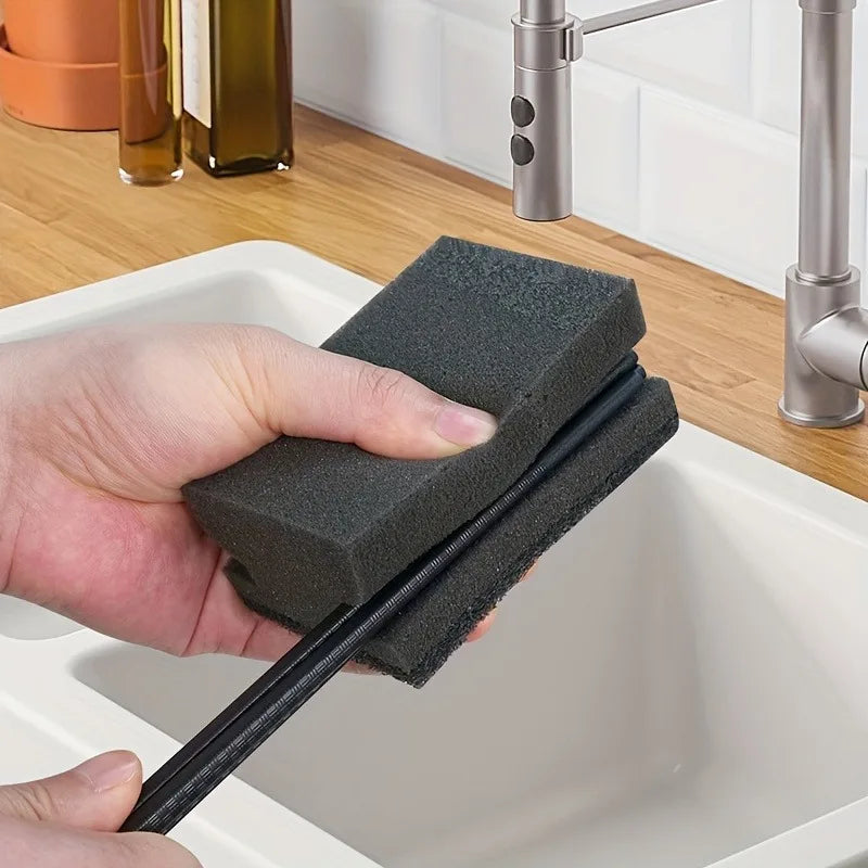 12pcs Black Kitchen Workman Sponge Cleaning, Enhanced Thick Design, Durable, Highly Absorbent, Strong Cleaning Tool Qme