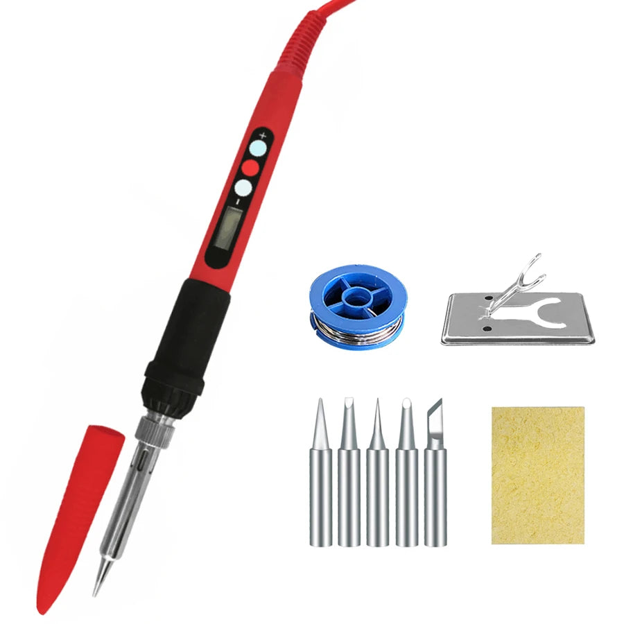 Soldering Iron 60W 80W Adjustable Temperature Electric Solder Rework Qme KSD80W2 110V US PLUG