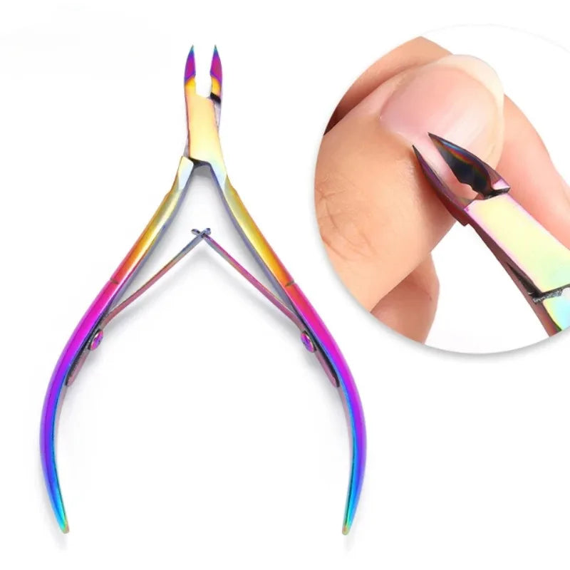 Cuticle Scissors Nippers Manicure Stainless Steel Cutters Nail Qme