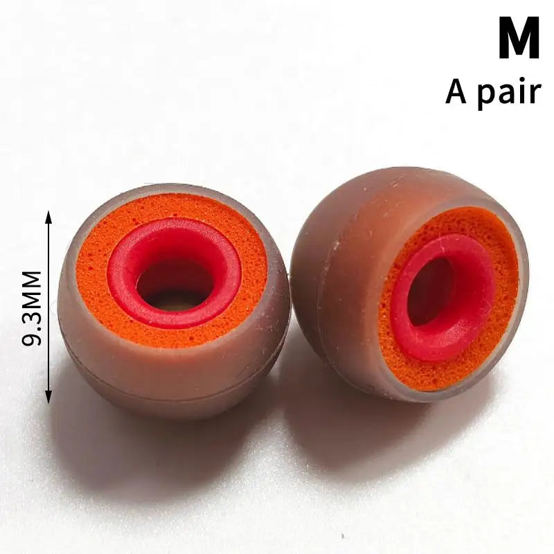 Improved Bass Effect Memory Foam Earbud Tips 1 Pair Silicone Ear Qme A5